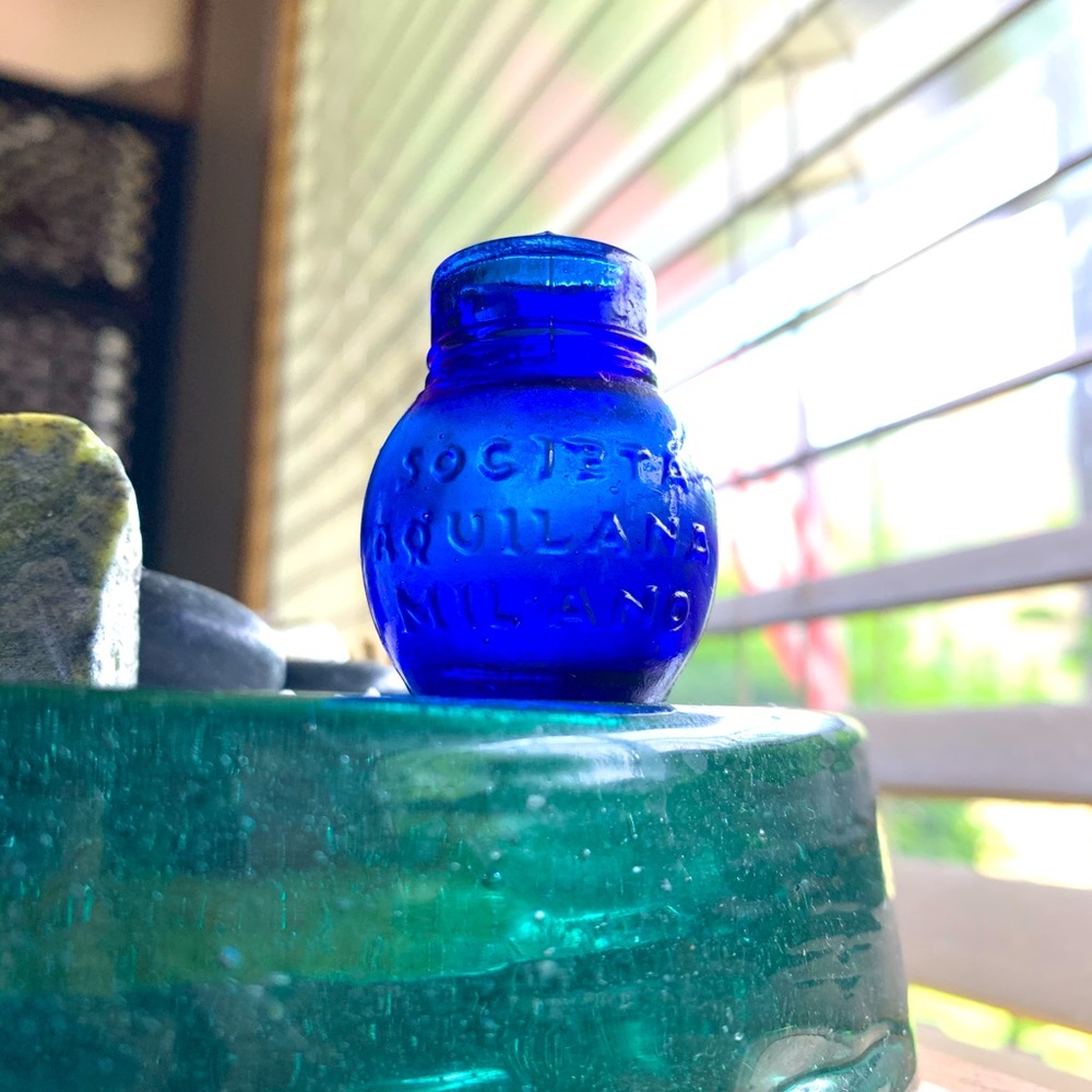 Beautiful little blue bottle